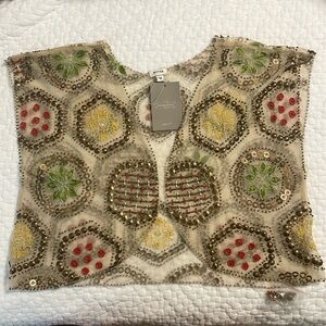 NWT Anthropologie "Posey" Beaded Bolero. No obvious imperfections.